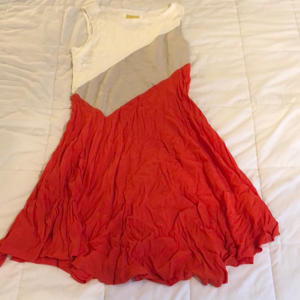 Maeve color block crepe and Jersey dress, size Medium